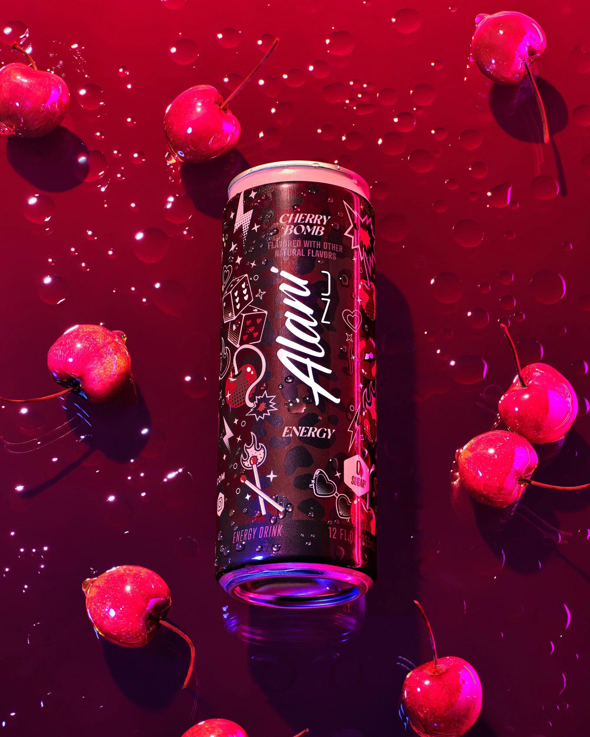Alani Nu Featured Energy Drink - Cherry Bomb - Image 4